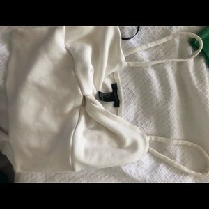 White crop top